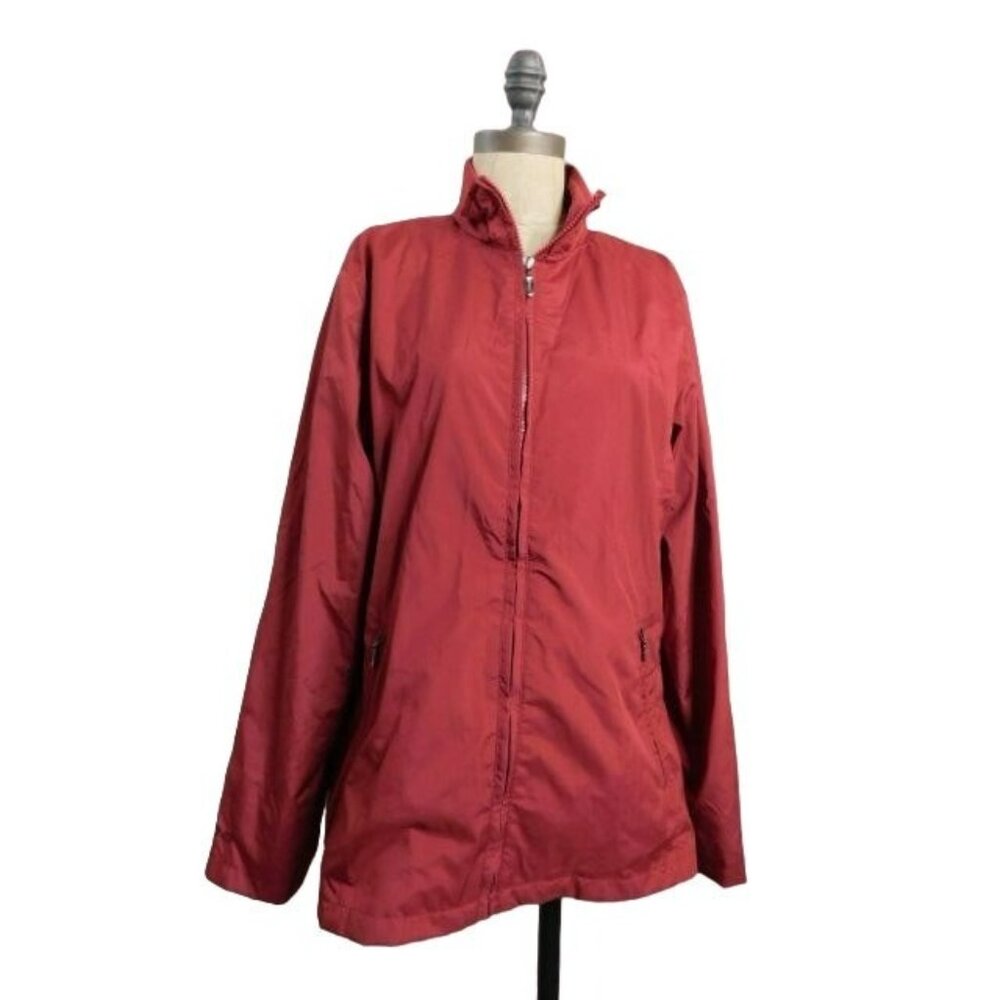Ping Size M Medium Zip Front Lined Athletic Windbreaker Jacket Golf